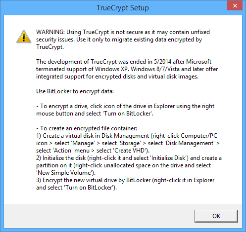 TrueCrypt-alternatives-truecrypt-warning-message