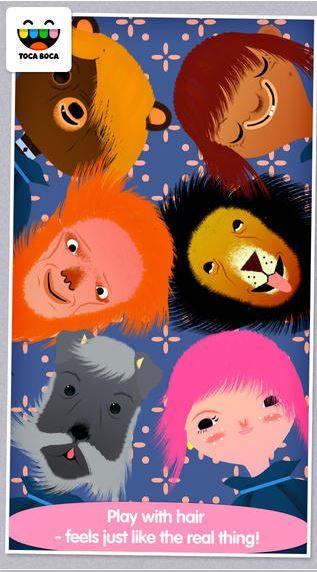Toca Hair Salon iOS app.
