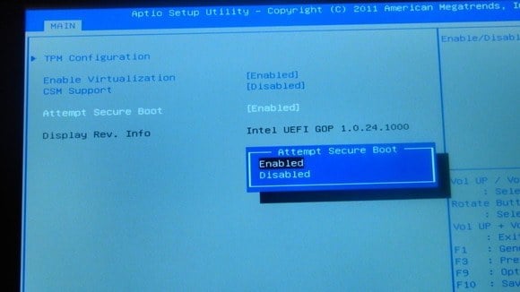 Secure Boot di Windows.
