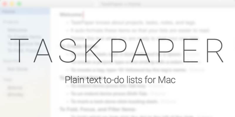 Turn Plain Text Into a Powerful Task Management System With TaskPaper