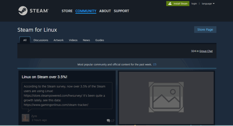 Linux Gaming Steam