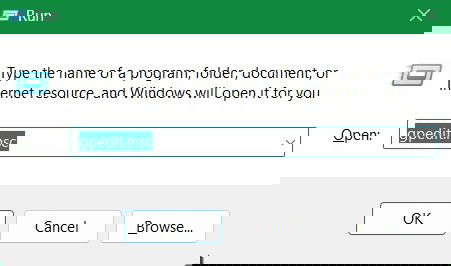 Select "gpedit.msc" in Run command.