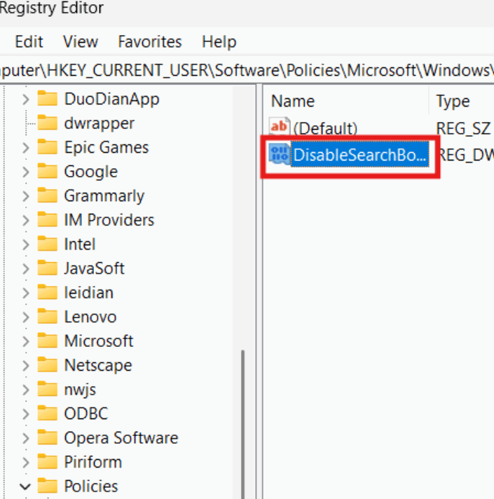 Windows Regedit Rename