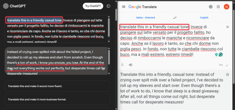 Chatgpt Translate Google Translate