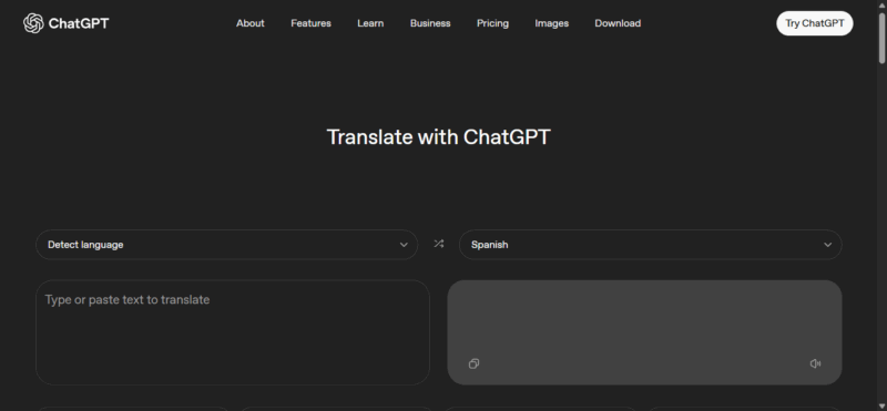 Chatgpt Translate Interface