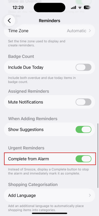 Critical Reminders Iphone Complete For Alarm