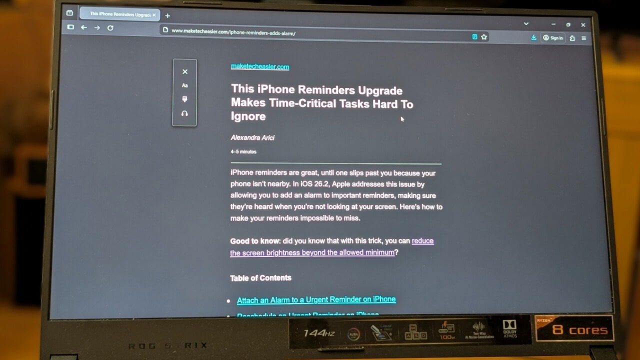 Force Reader Mode Featured