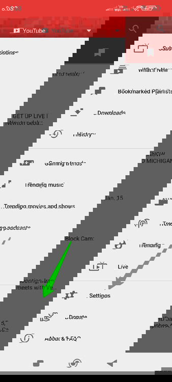 New Pipe Settings in Menu