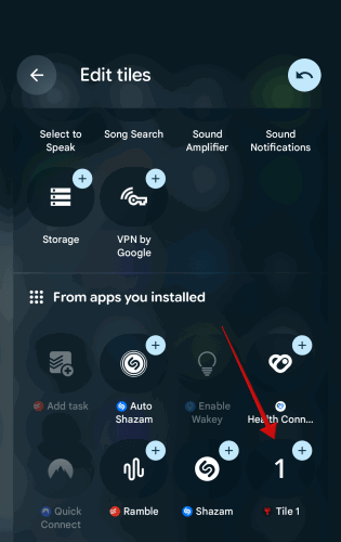 Adding first custom tile to Quick Settings on Android. 
