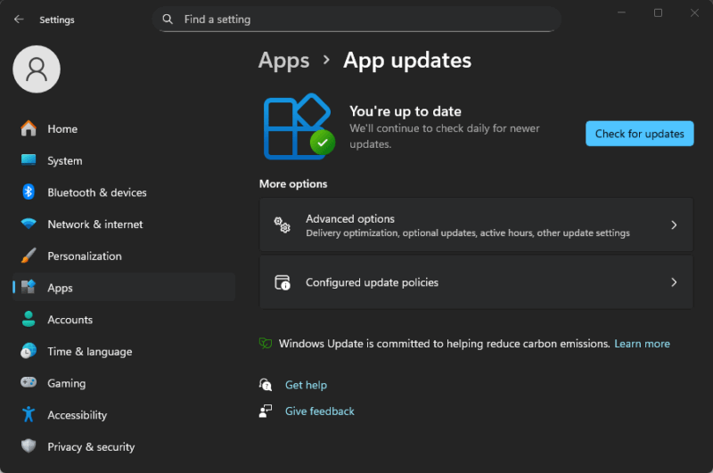 Windows App Update